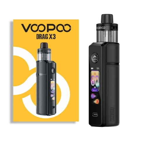 Voopoo Drag X3 Kit | VOOPOO PnP X Coil PNP-X Coils & DTL Pods I Spray Black